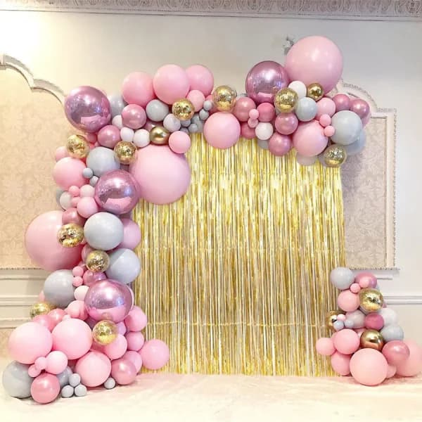 Half Organic Balloon Arch Decoration