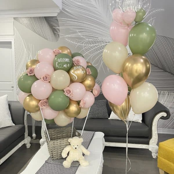 Birthday balloon bouquet decoration with helium balloons in Bangalore